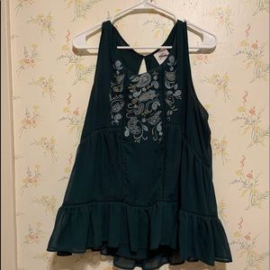 Knox rose peplum blouse